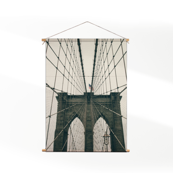 Textielposter Brooklyn Bridge New York City