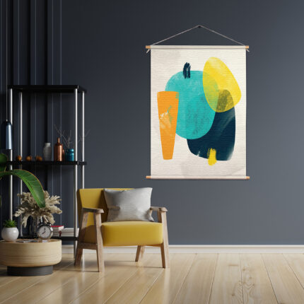 Textielposter Kleurrijk Abstract 02