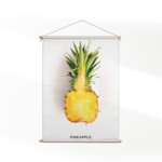 Textielposter Pineapple Doorsnee 01