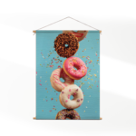 Textielposter Donuts
