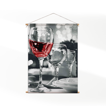 Textielposter Drink Rode Wijn
