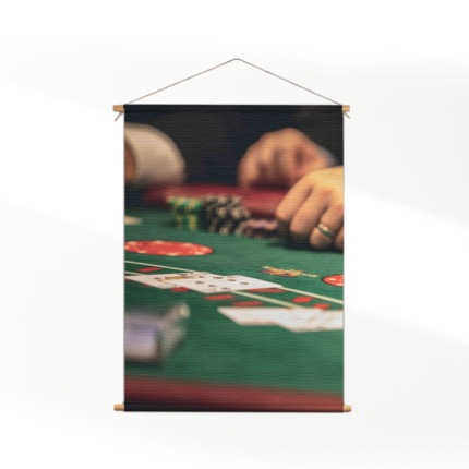 Textielposter Poker