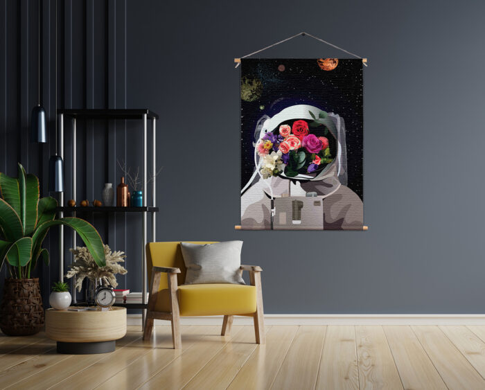 Textielposter The love astronaut